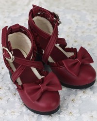 Details about   1/3 BJD Shoes Supper Dollfie Alice Christmas Red shoes DREAM MID SOOM AF AOD DZ 