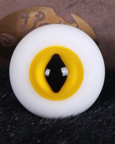 Cat Eye Yellow 16mm - Click Image to Close