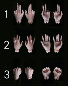 Huajing 1/4 Boy(Yu Ze) Hands