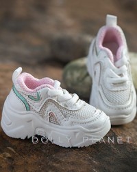 DP-Shoes-SM09 White-pink-green 1/4