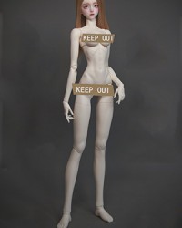 DF-H 68cm Slim Girl Body (white, s-chest, +heel feet & #2 hands,