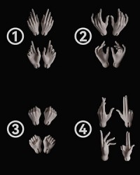 Huajing 70cm Thin Muscle Boy Hands