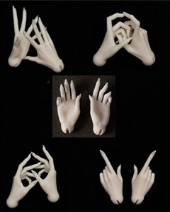 Coralreef 1/4 Girl Hands (Witch)