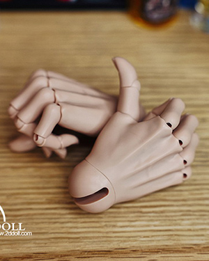 2D 75cm Male Jointed Hands - Click Image to Close