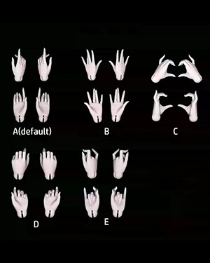 AE 1/3 Girl Hands (Mo Mian) - Click Image to Close