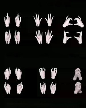AE 1/4 Girl Hands (Wu Mian) - Click Image to Close