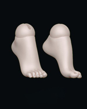 AE 1/4 Girl Heel Feet (AE-F-41) - Click Image to Close