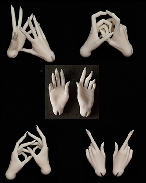 Coralreef 1/4 Girl Hands (Witch) - Click Image to Close