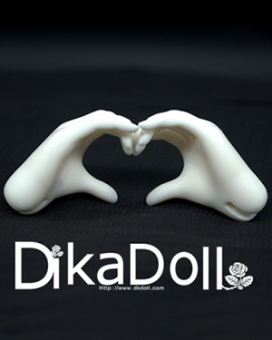 DK 1/4 Female Heart-shaped Hands - Click Image to Close