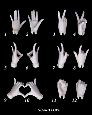 Guard Love 1/4 Hand (for Girl Body Ver.6) - Click Image to Close