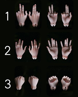 Huajing 1/4 Boy(Yu Ze) Hands - Click Image to Close