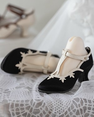 DP-Shoes-18 Black+Beige - Click Image to Close